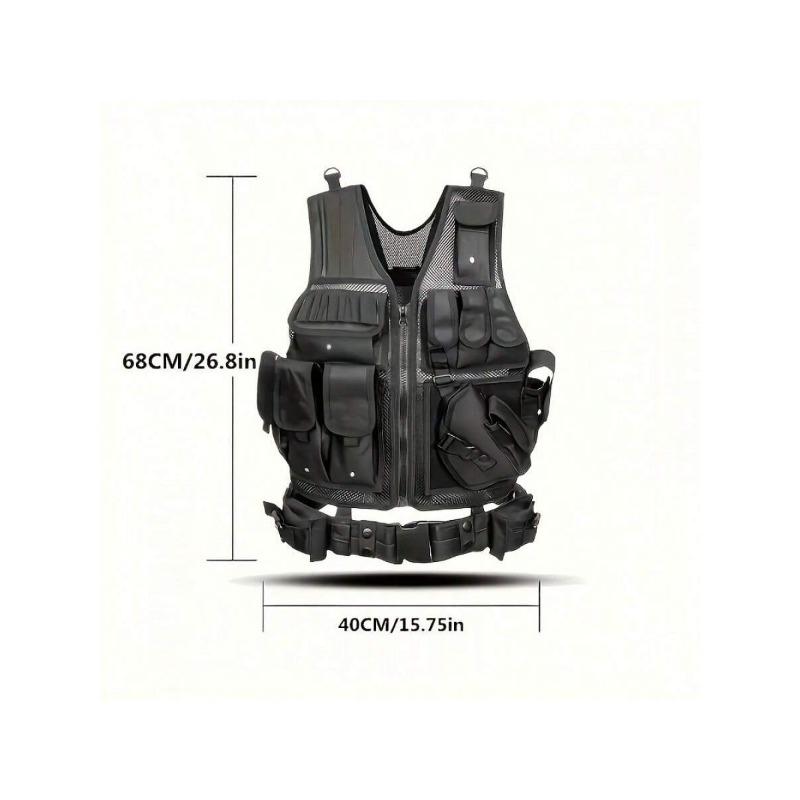 (BIACK FRIDAY)Multi-Functional Vest - Breathable, Quick Release, Adjustable, Water-Resistant, And Reflective - Ideal For Outdoor Adventures, Camping, Hiking, Fishing, Training, And Travel waterproof