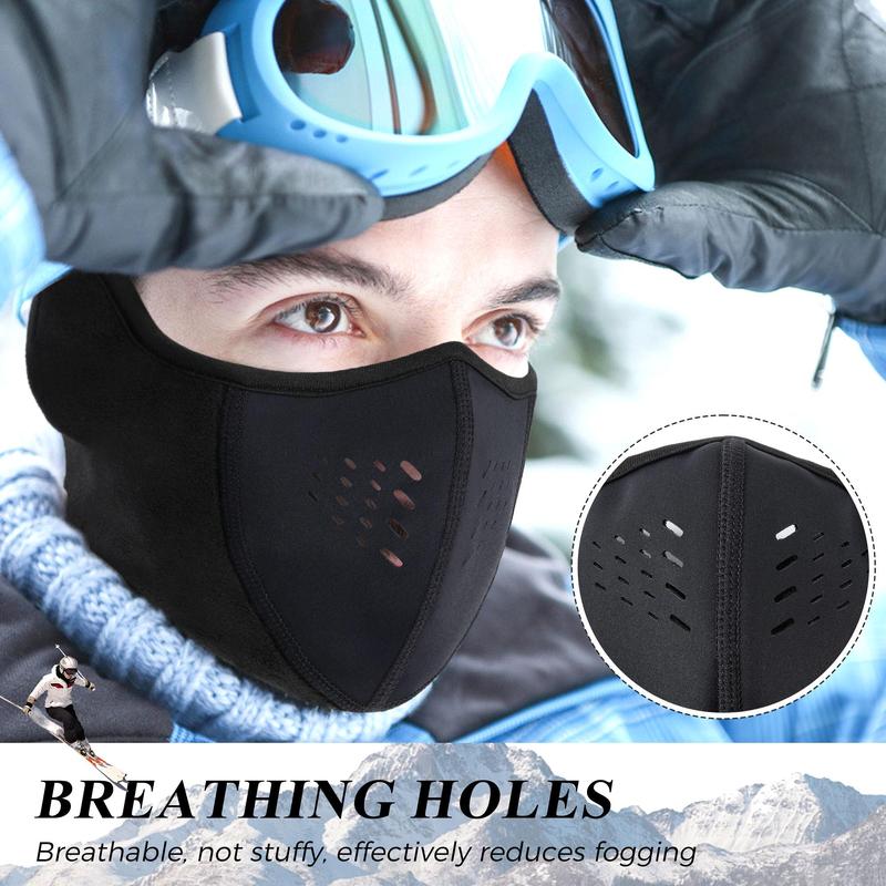 Breathable Face Mask, Warmer Ear Cover, Sports Face Masks for Cold Weather Skiing Snowboard Cycling Riding Running Walking, Winter Outdoor Accessories