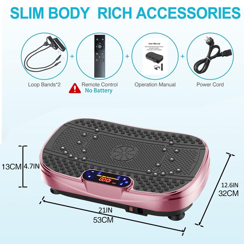 330lbs Vibration Machine for Exercise - Full Body Workout Vibration Trainers Fitness Platform Shaker Vibrate Stand Board for Sport Gym