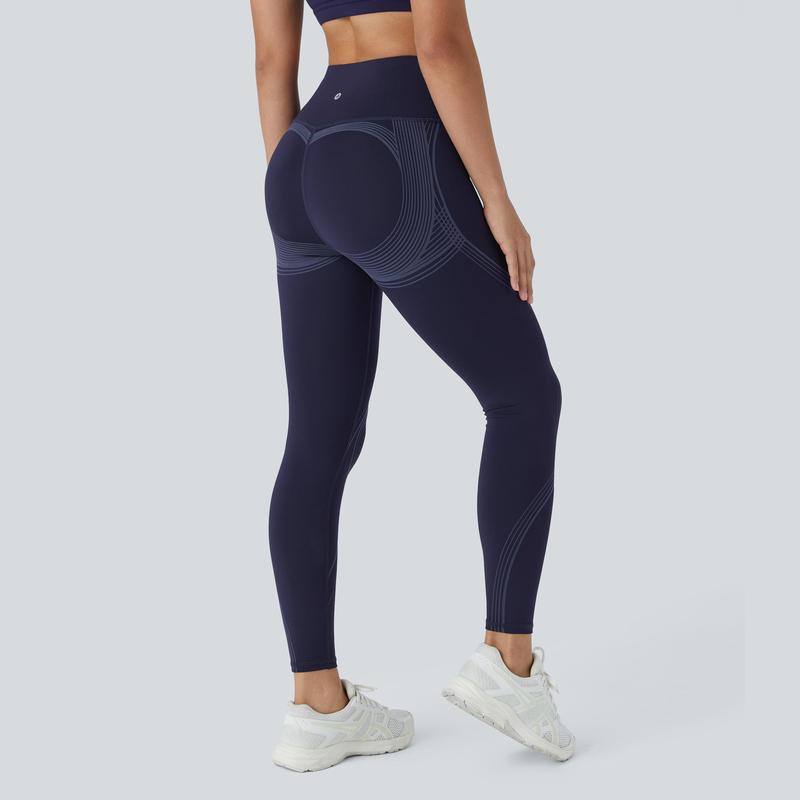 Halara SoCinched High Waisted Butt Lifting Tummy Control Shaping Speedwave Quick Dry Running Leggings