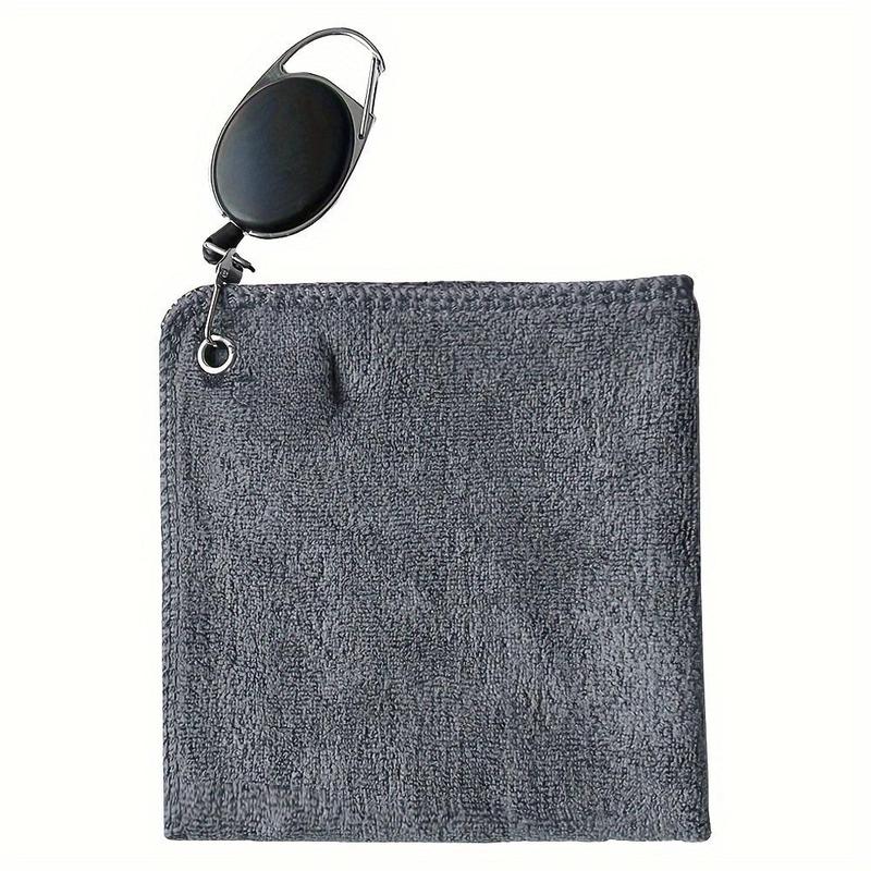 Quick-dry Microfiber Golf Towel with Retractable Hook, Golf Towel, on-course Accessories for Sports & Outdoor Activities