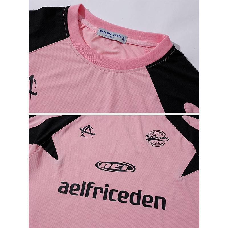 Aelfric Eden Pink Colorblock Racing Tee