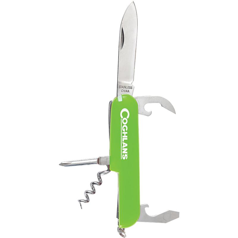 Coghlan's Multi-Function Camp Knife, 5 Functions, Army Camping Swiss Style