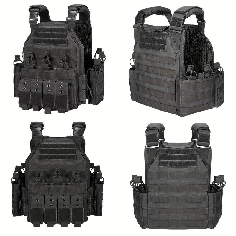 Tactical Vest for Men Quick Release Outdoor Airsoft Vest Adjustable for Adults