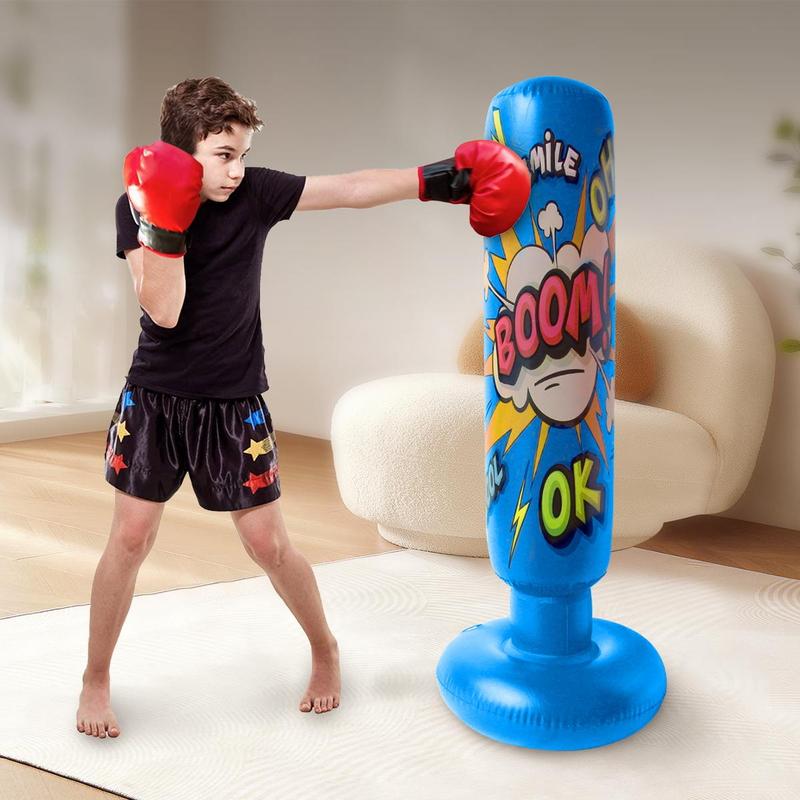 Boxing Bag, 1 Box 120cm Inflatable Boxing Training Bag, Inflatable Punching Bag, Boxing Training Equipment for Home Gym Workout