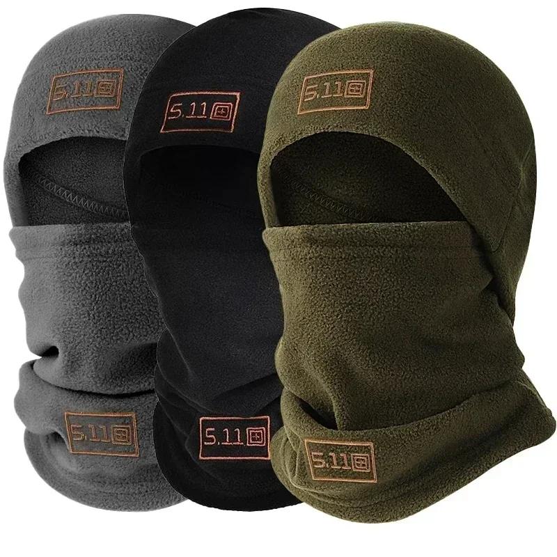 Winter Polar Coral Fleece Balaclava Men Face Mask Neck Warmer Beanies Thermal Head Cover Tactical Sports Scarf Ski Caps