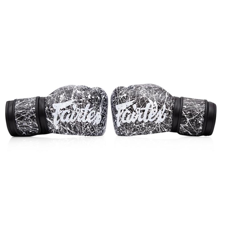 Fairtex BGV14 Black White Painter Muay Thai Boxing Glove