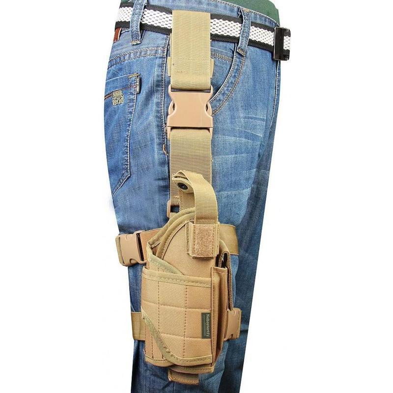 Drop Leg Holster, Right Handed Tactical Thigh Pistol Gun Holster Leg Harness