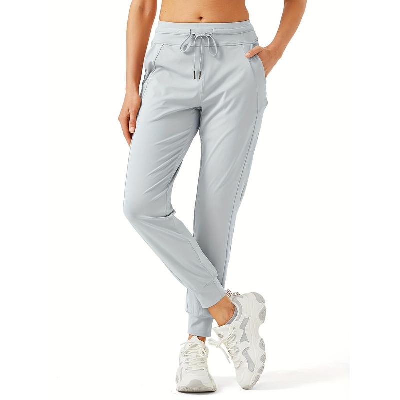 High Waisted Women's Joggers Pants With Zipper Pockets, Athletic Tapered Sweatpants For Workout, Lounge, And Casual Wear