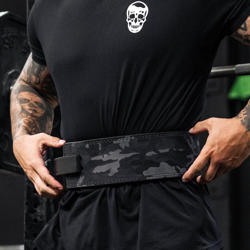 Gymreapers Midnight Camo 10MM Lever Weightlifting Belt - Durable and Performance-Driven with Lifetime Warranty