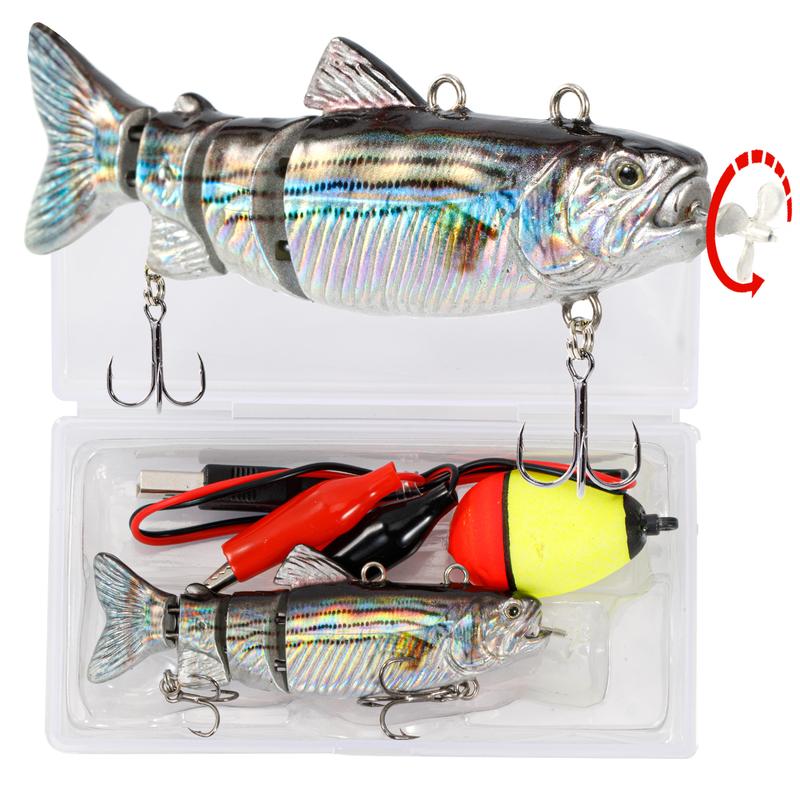 HADORAM Robotic Swimming Fishing Bait Electric Lures 3.5