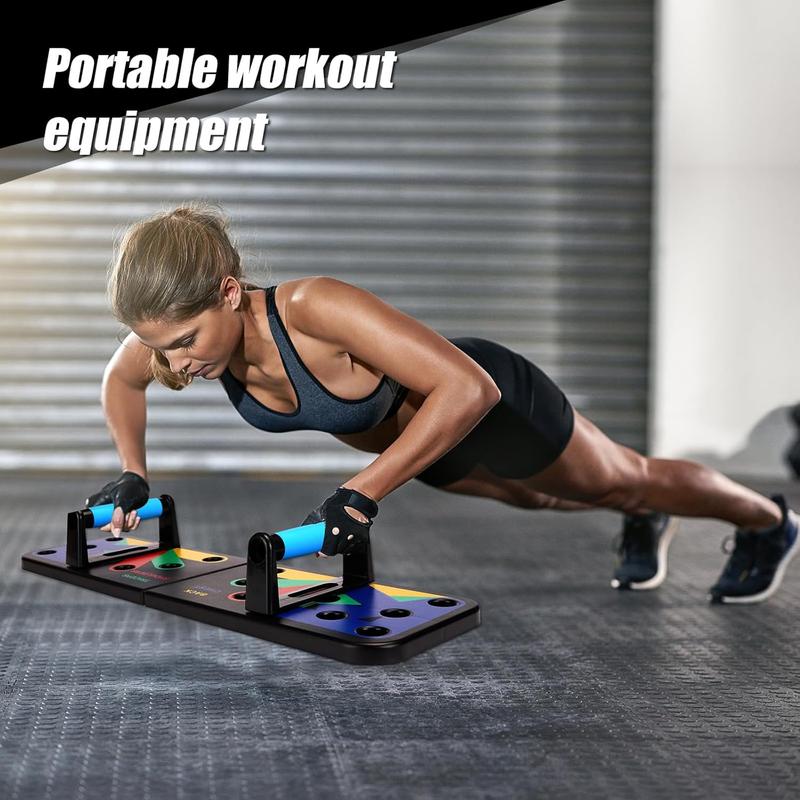 Push Up Board - 9 in 1 Multi-Function Handles, Detachable Pushup Board, Portable Home Workout Equipment for Men and Women