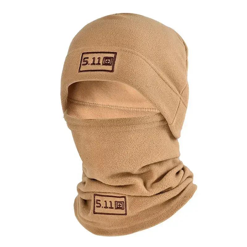 Winter Polar Coral Fleece Balaclava Men Face Mask Neck Warmer Beanies Thermal Head Cover Tactical Sports Scarf Ski Caps