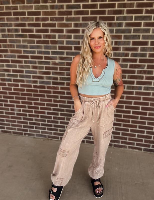 The Boho Joggers- Latte