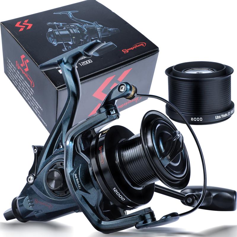 Sougayilang Surf Fishing Reel Ultra Smooth Powerful Spinning Reels,10000 11000  12000 Fishing Reel for for Saltwater Freshwater Surf Fishing