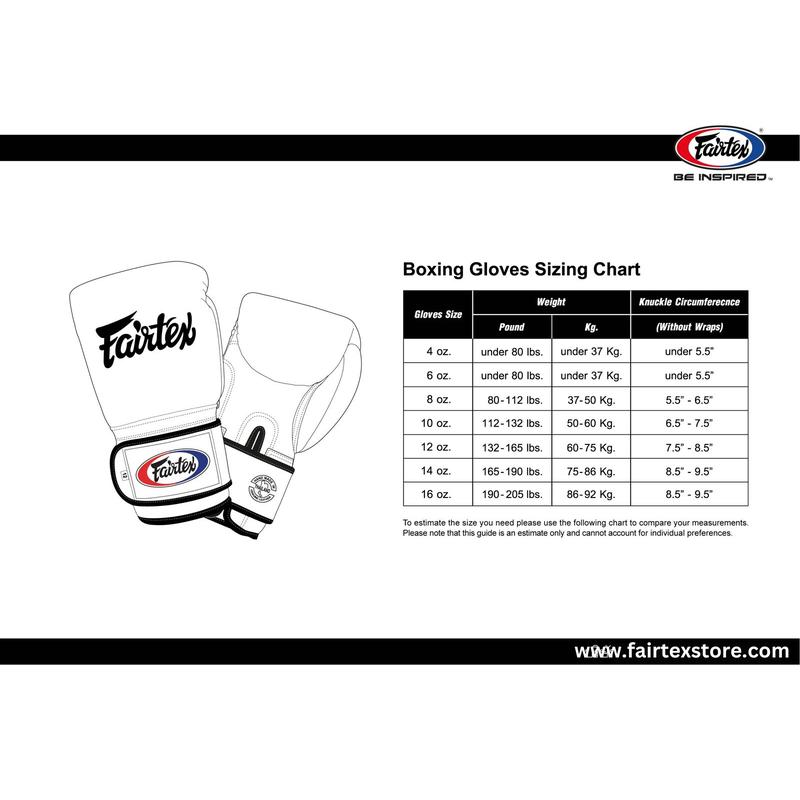 Fairtex BGV14 Black White Painter Muay Thai Boxing Glove