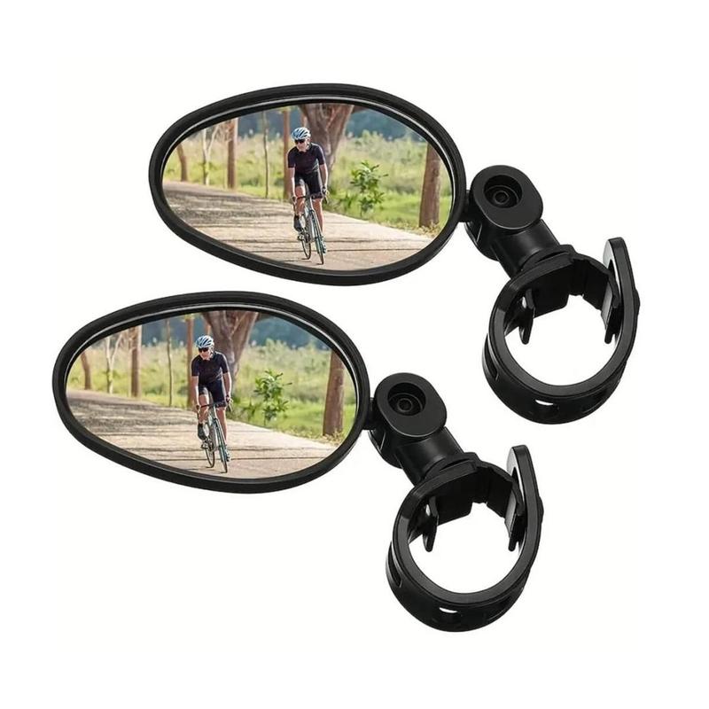 Bicycle Mirror, 2 Counts 360 Degree Adjustable Rotatable Handlebar Mirror, Wide Angle Bicycle Mirror, Cycling Rearview Mirror, Bike Accessories