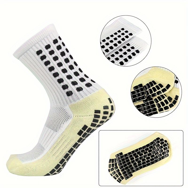 Grip Socks Soccer Socks Anti Slip Crew Socks For Football Basketball