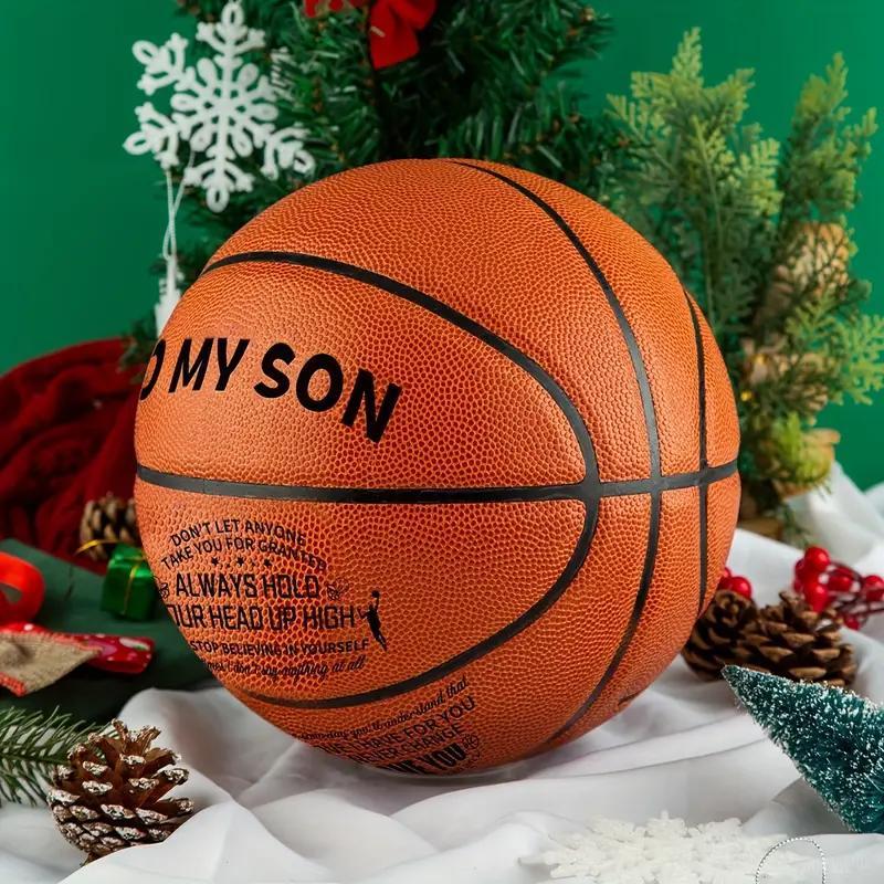 Basketball with Pump, Size 5 Basketball, Basketball for Son, Basketball Gift for Kids, Sports Ball for Indoor Outdoor Use