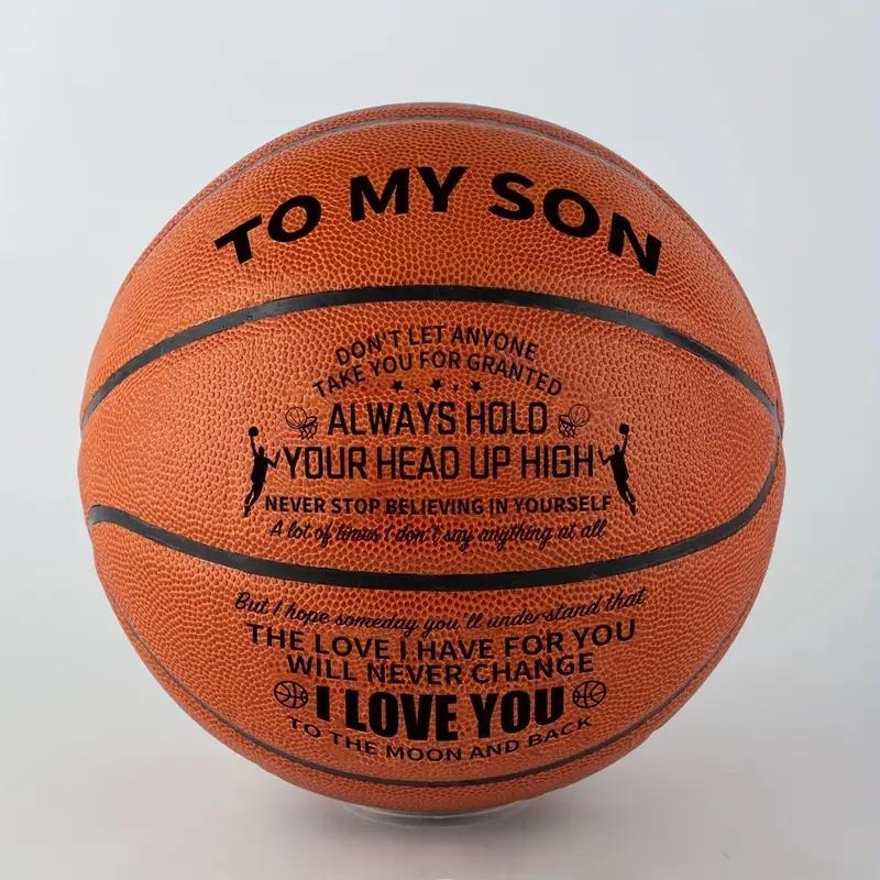 Basketball with Pump, Size 5 Basketball, Basketball for Son, Basketball Gift for Kids, Sports Ball for Indoor Outdoor Use