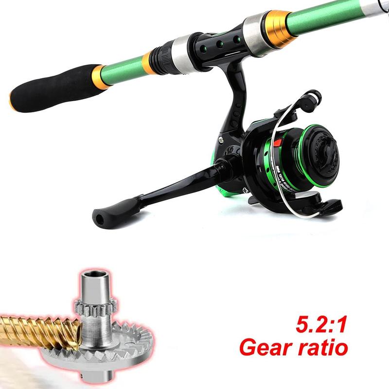 Fishing Rod & Reel Set, 1 Set Portable Fishing Rod & Reel & Fishing Accessories & Storage Bag, Fishing Accessories for Outdoor Fishing