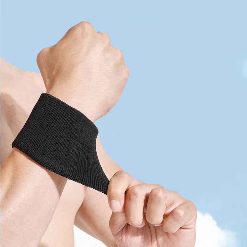 Sports Wrist Guard, Absorbent & Breathable Thick Cotton Strap for Exercise, Gymnastics, Basketball, Tennis, and Soccer, High Elasticity Running, Sweat Wiping Wrist Guard