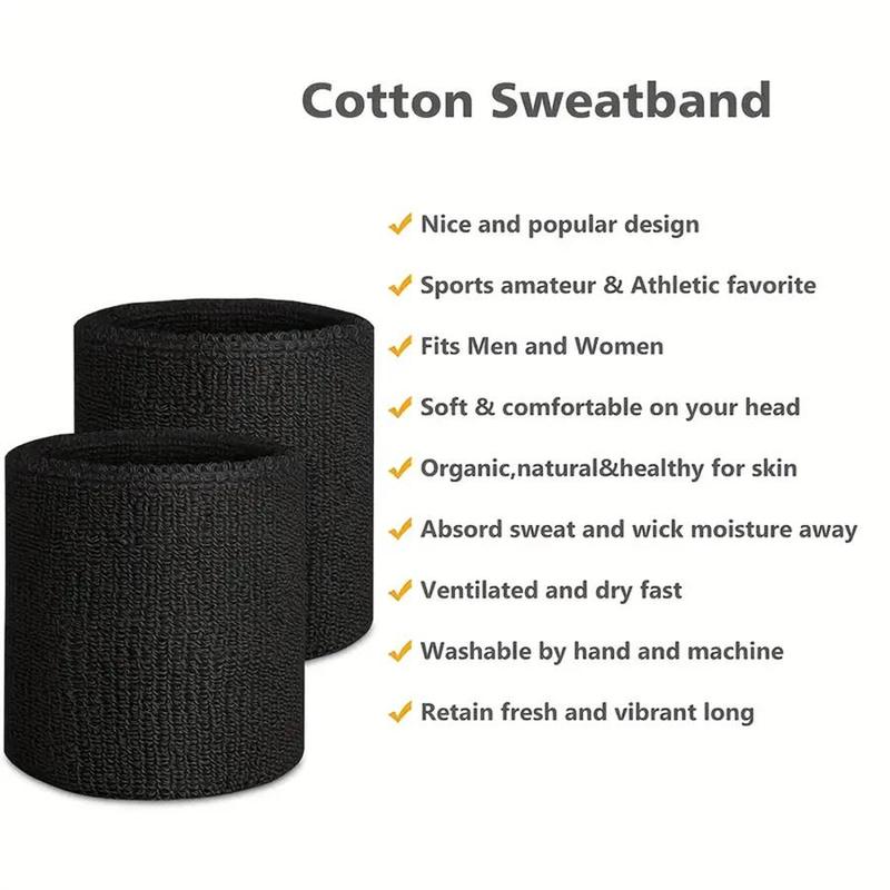 Sports Wrist Guard, Absorbent & Breathable Thick Cotton Strap for Exercise, Gymnastics, Basketball, Tennis, and Soccer, High Elasticity Running, Sweat Wiping Wrist Guard