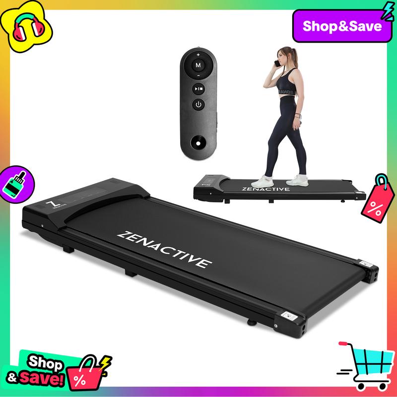 ZenActive Walking Pad, Under Desk Treadmill, Walking Treadmill 2 in1 for Home Office with Remote Control, Portable Treadmill, Walking Jogging and Running Machine with LED Display