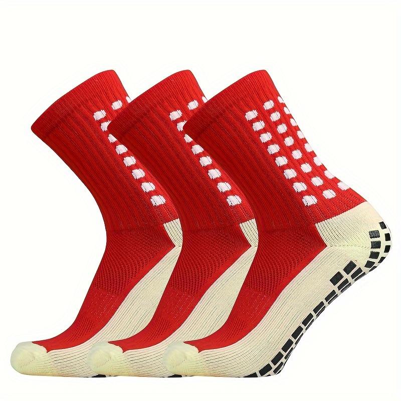 Grip Socks Soccer Socks Anti Slip Crew Socks For Football Basketball