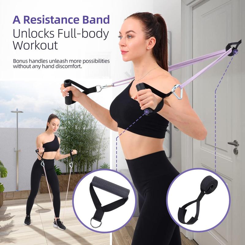 Resistance Bands for Working Out: Pull Up Bands 5-130lb 5 Levels Exercise Bands Workout Bands Set with Handles & Door Anchor Pull Up Assist Bands for Men Women Resistance