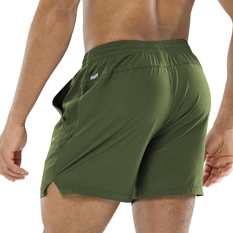 MIER Men's 5‘’ Running Shorts Quick Dry Drawstring With Pockets, Elastic Breathable Waist Lightweight Athletic Workout Shorts, Gym Shorts, Casual Comfy Breathable Shorts, Clearance Items 2024, for Fall, Training, Gym, Yoga and Daily Wear