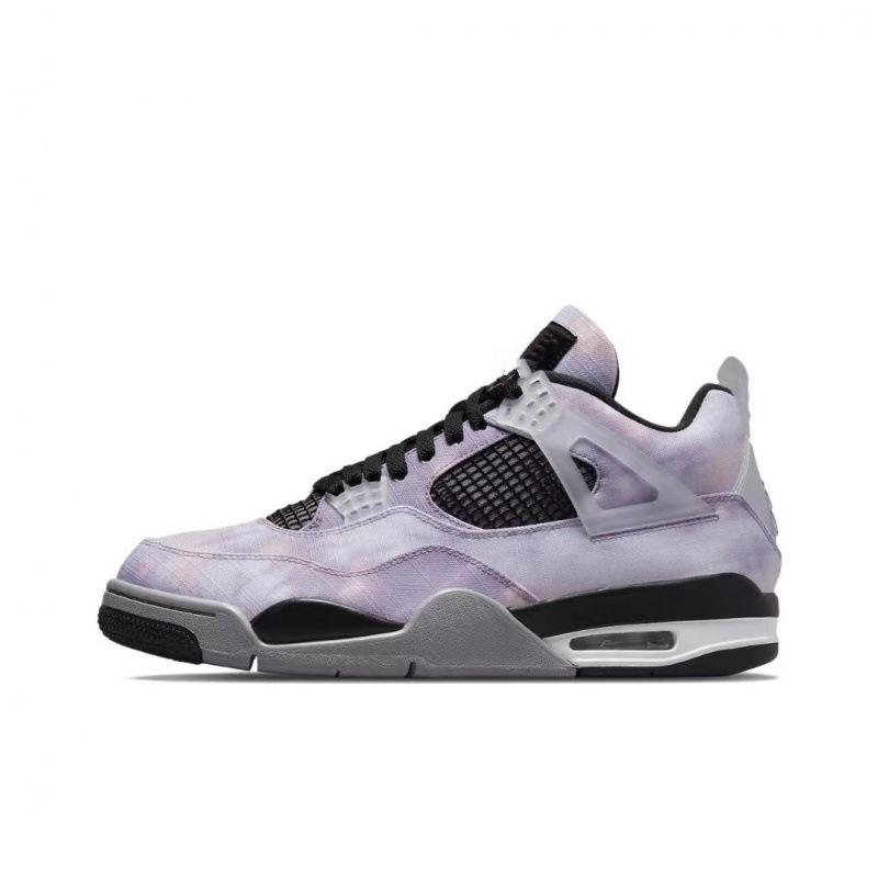 Jordan 4 explosive white classic fashion trend high top cushioning wear-resistant casual sports shoes