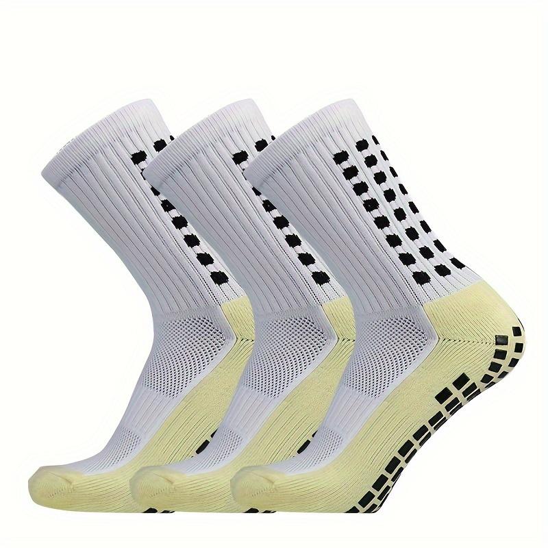 Grip Socks Soccer Socks Anti Slip Crew Socks For Football Basketball