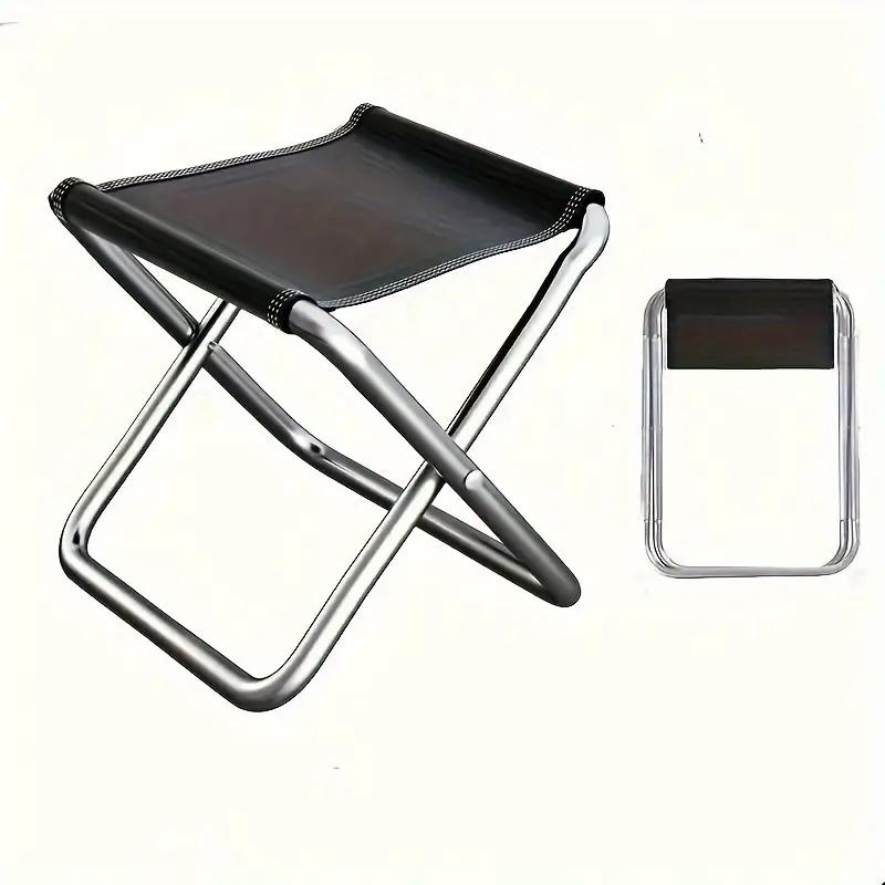 Ultra-compact folding stool - lightweight and durable, perfect for travel, camping, fishing and outdoor adventures - quick folding design for easy portability