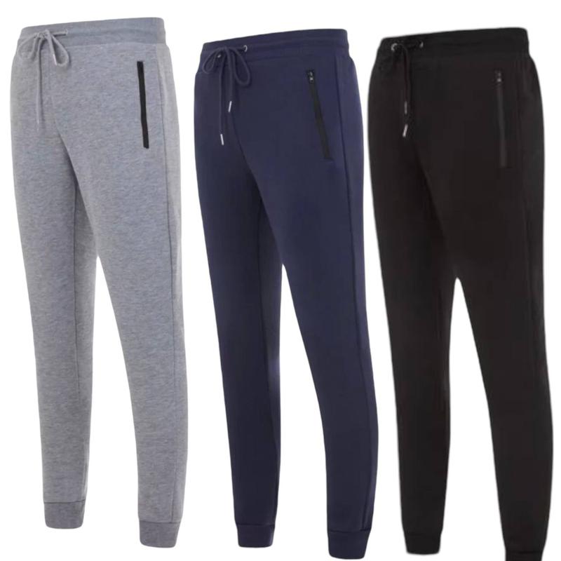 Benben 3-Pack Men's Fleece Joggers - Navy Blue, Black, Grey Athletic Sweatpants ultra performance