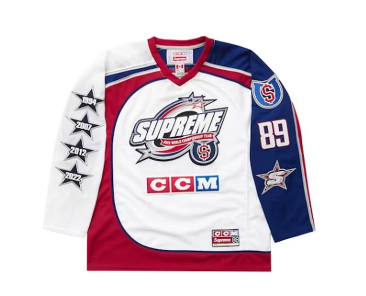 Supermeme CCM All Stars White Hockey Jersey - High-Quality & Customizable