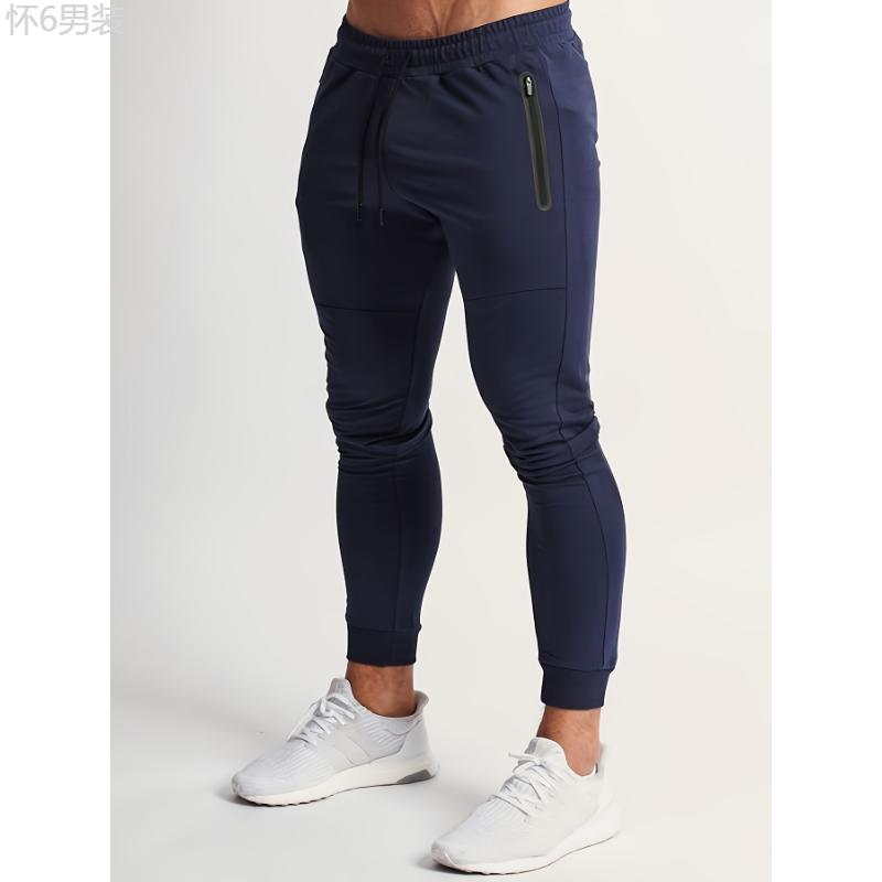 Slim Tapered Men's Gym Jogger Pants for Sport Workout Training and Running