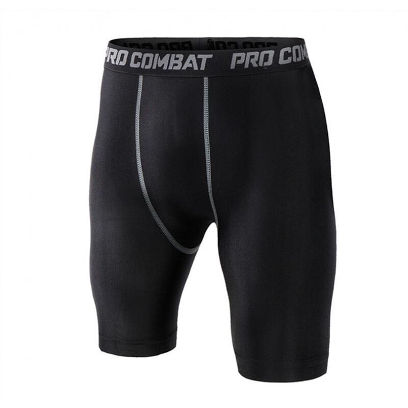 2 Pack Compression Athletic Shorts for Men Workout Base Layer Short Pants With Elastic Waist