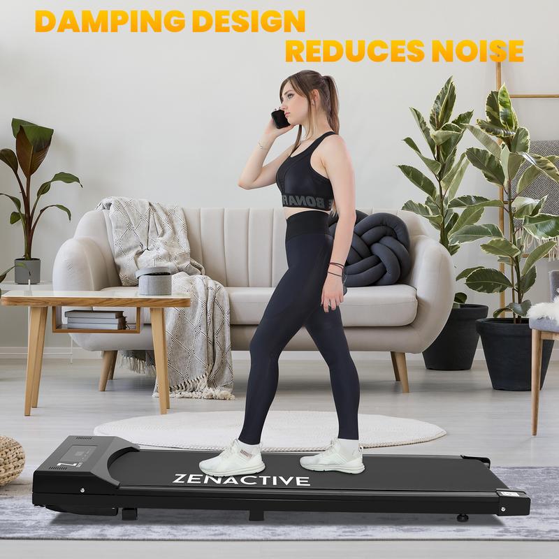 ZenActive Walking Pad, Under Desk Treadmill, Walking Treadmill 2 in1 for Home Office with Remote Control, Portable Treadmill, Walking Jogging and Running Machine with LED Display