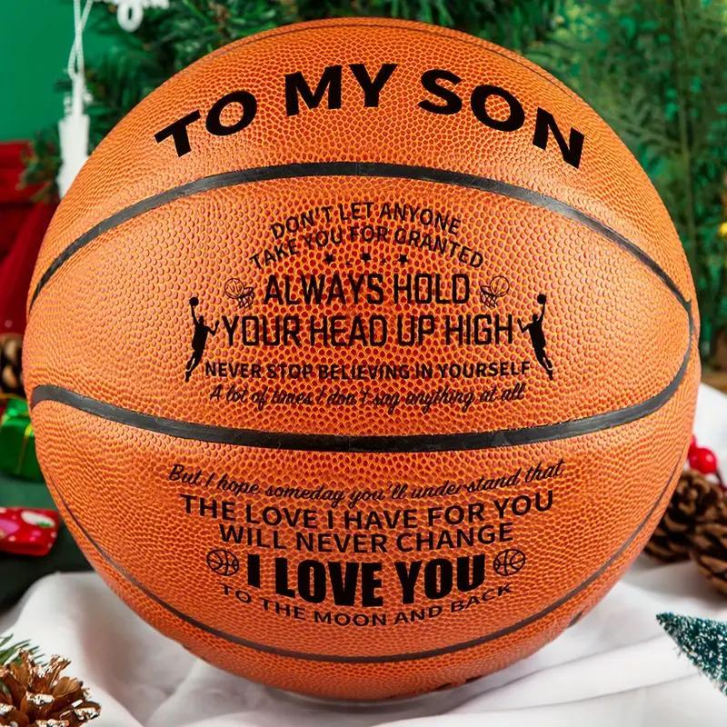 Basketball with Pump, Size 5 Basketball, Basketball for Son, Basketball Gift for Kids, Sports Ball for Indoor Outdoor Use