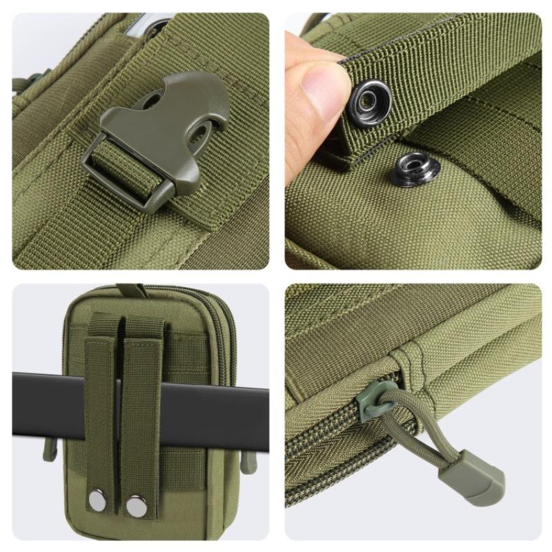 Tactical Molle EDC Waist Pouch, Multi-purpose Utility Tactical Pouch, Belt Cell Phone Holder, Sports Storage Bags for Workout Hiking Camping Outdoor