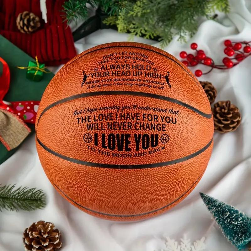 Basketball with Pump, Size 5 Basketball, Basketball for Son, Basketball Gift for Kids, Sports Ball for Indoor Outdoor Use