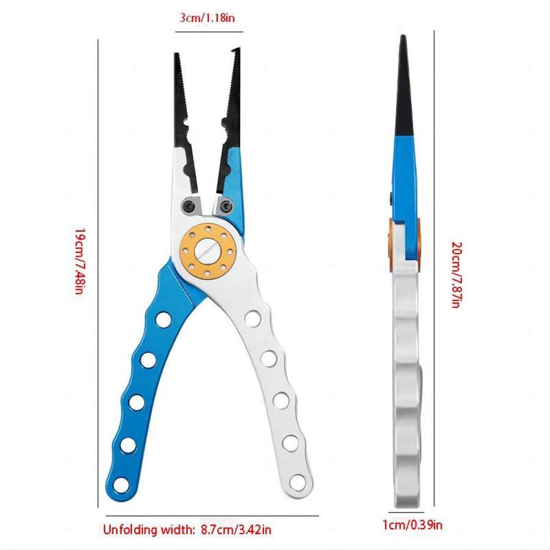 Multifunctional Fishing Pliers, Stainless Steel Fishing Pliers with Storage Bag, Portable Fishing Tool, Outdoor Fishing Accessories