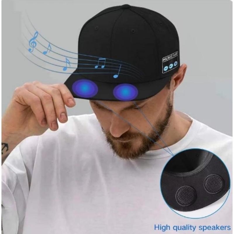 Brand new hat with bluetooth speaker bluetooth hat wireless smart speaker hat suitable for outdoor sports baseball cap sports bluetooth headset