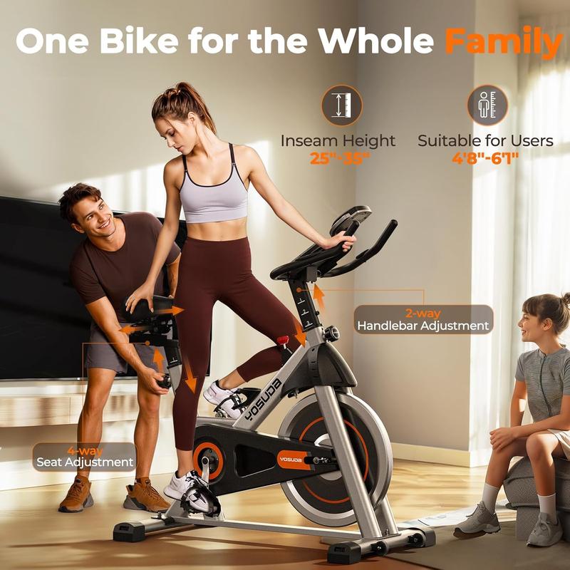 YOSUDA Indoor Cycling Bike Magnetic Stationary Bike - Cycle Bike with Ipad Mount & Comfortable Seat Cushion