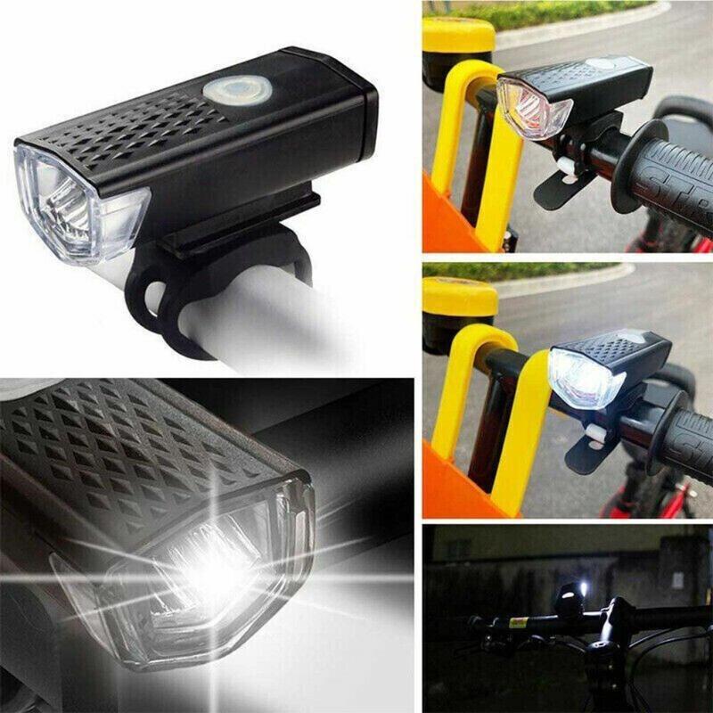 Buy 1 Get 1 Free！LED IPX6 Waterproof Bicycle Lights Set，Strong Durable Enery-saving Square Shaped Automatic Adjustable（2 PCS）