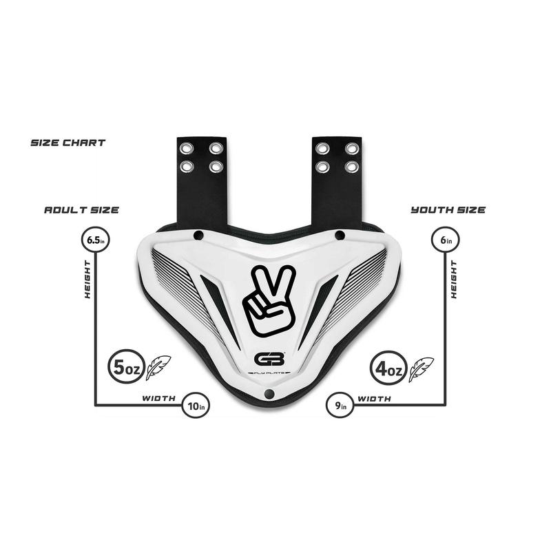 Grip Boost Fly Plate Football Back Plate - Adult & Youth