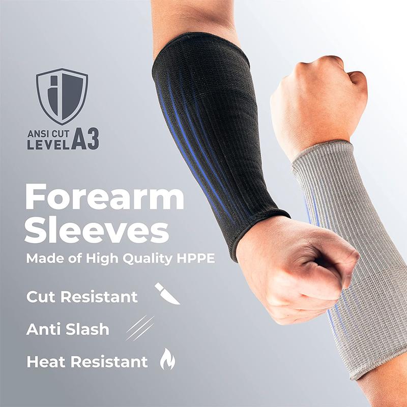 Protection Sleeves for Forearm, Prevent Cuts, Bruises and Thin Skin, 4 Pairs