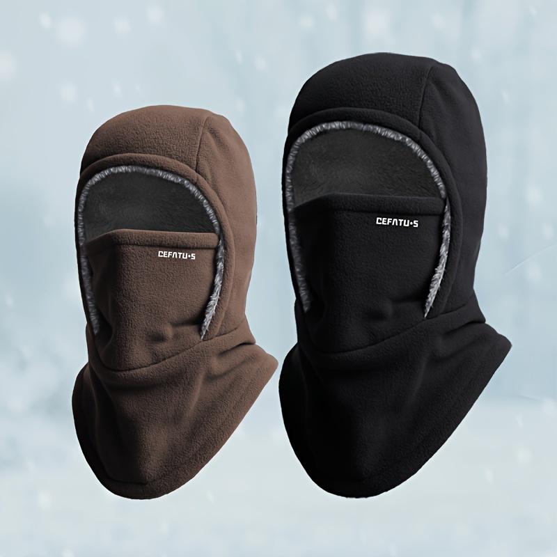 DEFATU·S Winter Headgear Set of 2, Men'S and Women'S Thermal Balaclava, Windproof Ski Hood with Ear Protection for Outdoor Sports, Cycling, Fishing, Hiking, Travel - Knitted Polyester Fabric, Machine Washable