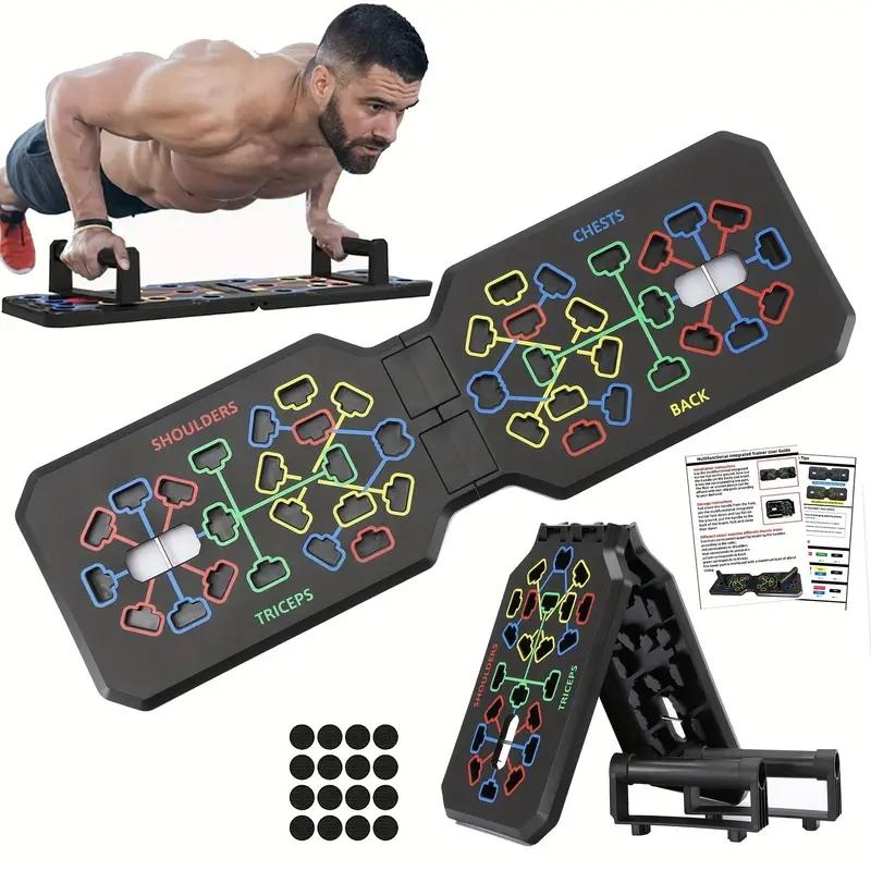 Multifunctional Push Up Board Fitness Equipment Foldable Push Up Bar for Women and Men Muscle Strength Trainer Home Workout Equipment